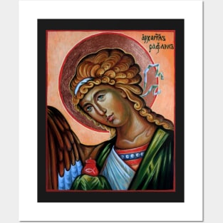 Archangel Raphael Orthodox icon Posters and Art